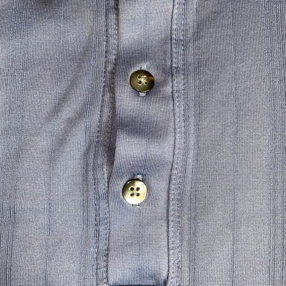 Tiger Woods Collection Nike Fit Dry Polo Blue Shirt Size Large - Picture 3 of 7